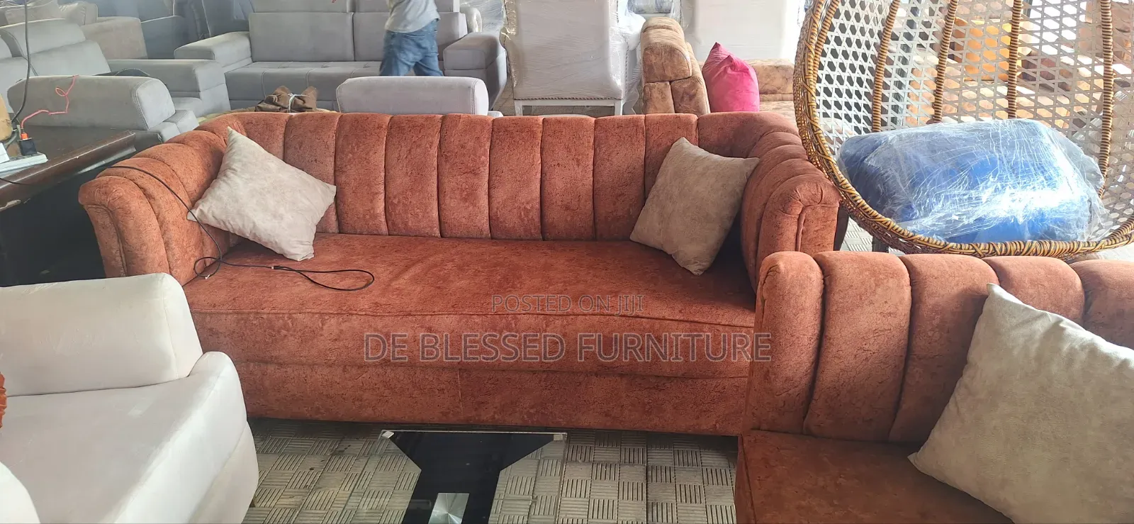Exotic Fabric Sofa