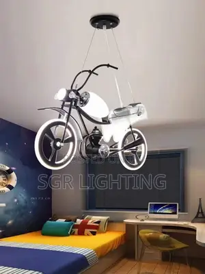 Industrial Style Pendant Light Creative Motorcycle Children Room