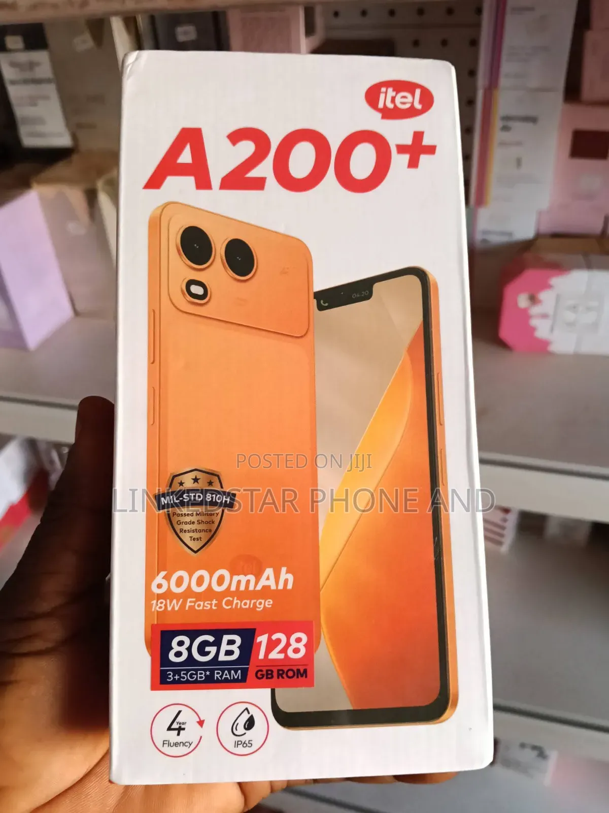 New Itel A200+ 128 GB Black