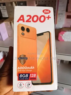 New Itel A200+ 128 GB Black