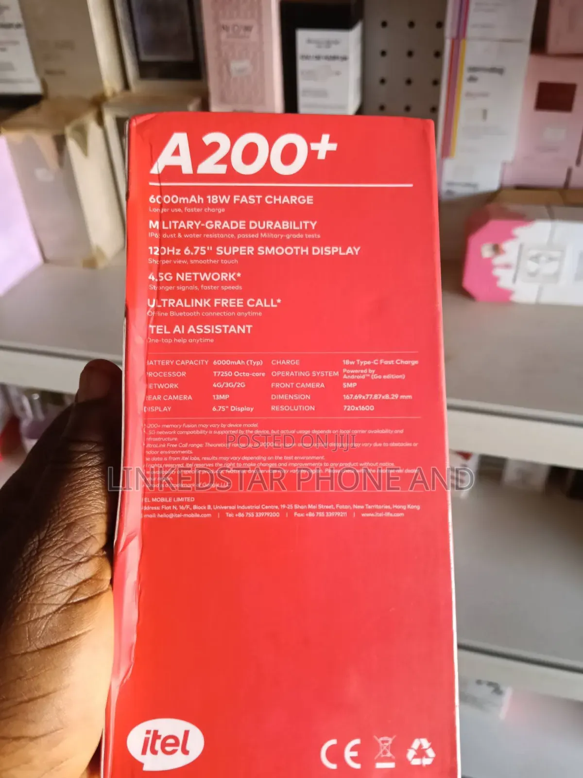 New Itel A200+ 128 GB Black