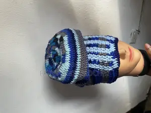 Blue Slouch Beanie