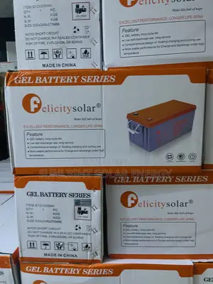 12v 200ah Felicity Solar Gel Battery (Dry Cell)