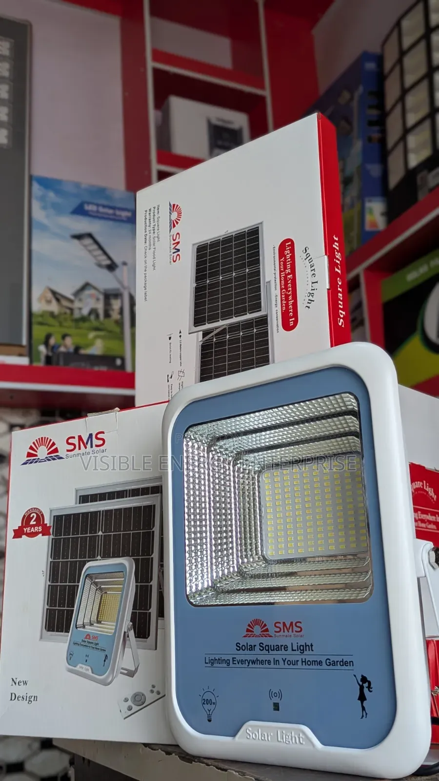 SMS 200w Solar Square Floodlight