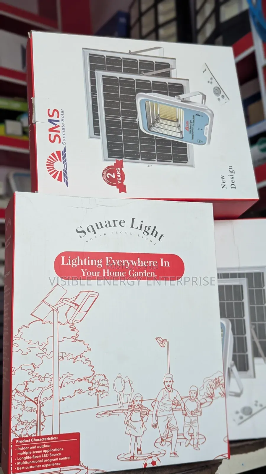 SMS 200w Solar Square Floodlight