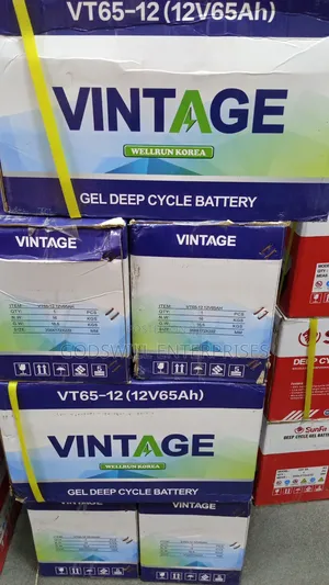 Vintage Gell Battery 12v 65ah
