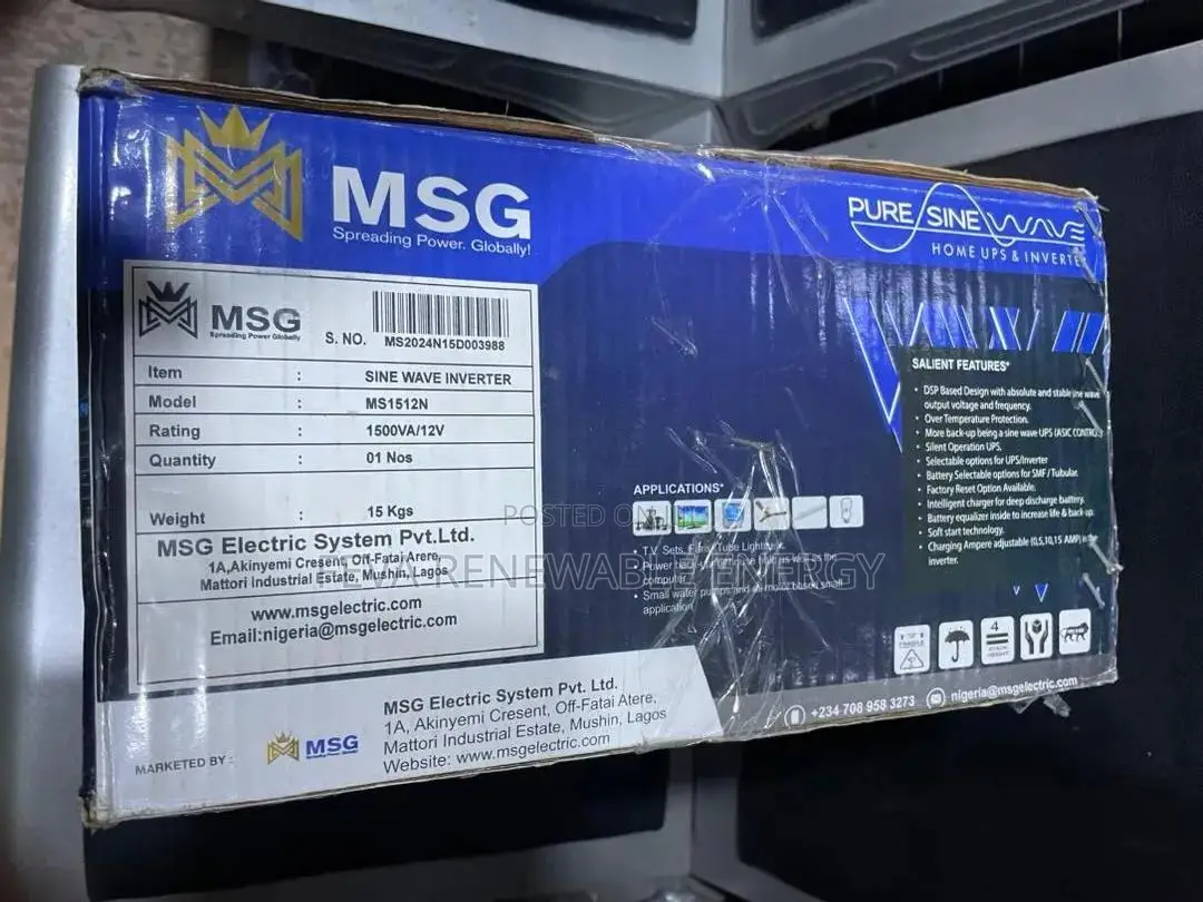 MSG 1.5kva 12v Inverter