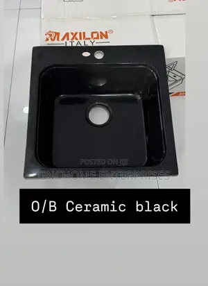 Acrylic Sink 50:50cm Black