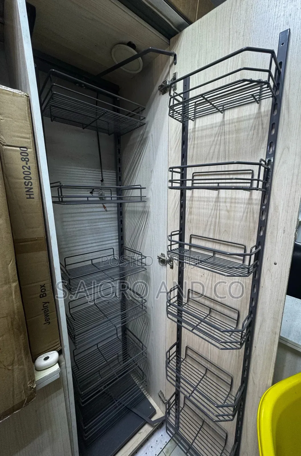 Built-in Wire Pantry 6-layers, Multi-purpose Wired Kitchen Cabinet