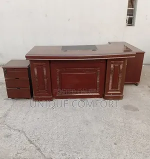 Imported Very Sturdy Executive Office Table,Extension and Side Drawer