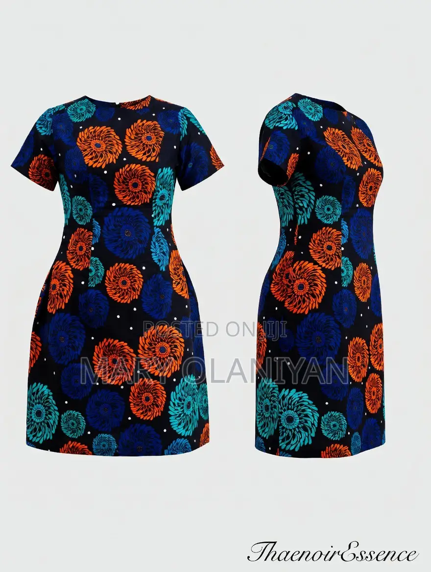 Mini Ankara Sculpted Gown