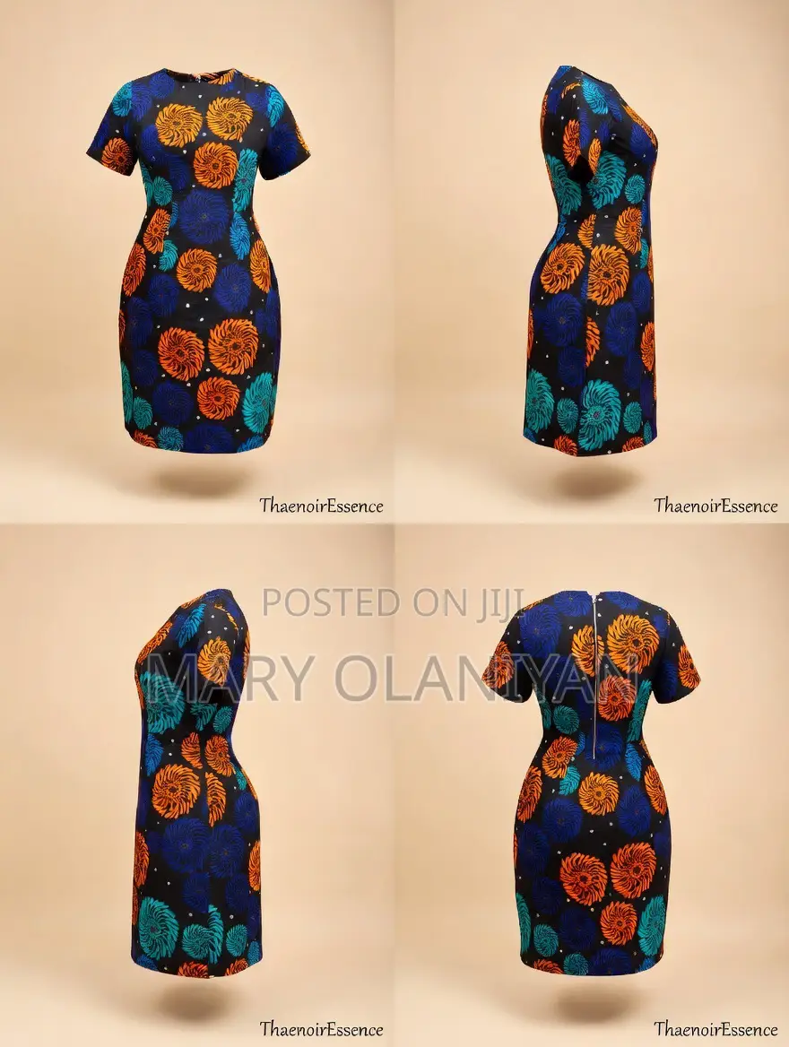 Mini Ankara Sculpted Gown
