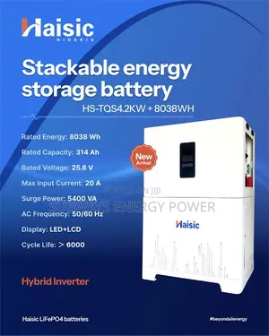 Haisic 8kwh Battery Aio Portable Solar Generator System