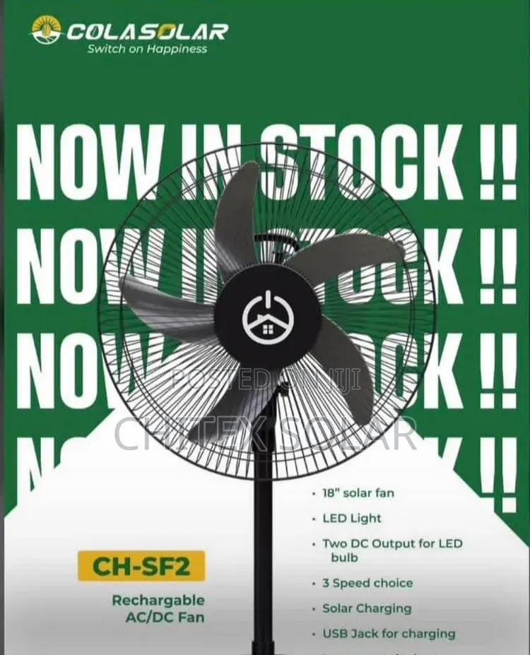 Cola Solar Fan