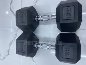 15kg Hexagonal Dumbbells