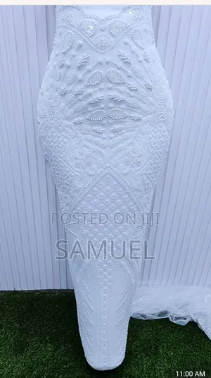 Quality Embroidered Hand Beaded Fabric
