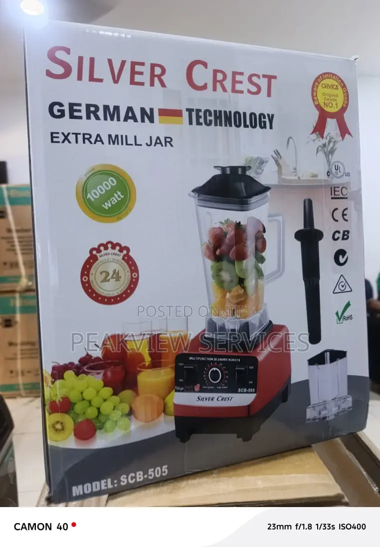 3l Silver Crest Kitchen Blender With Mill Jar
