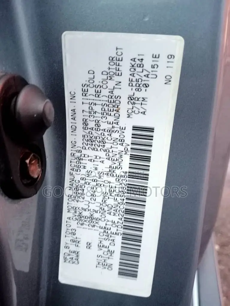 Toyota Sienna 2005