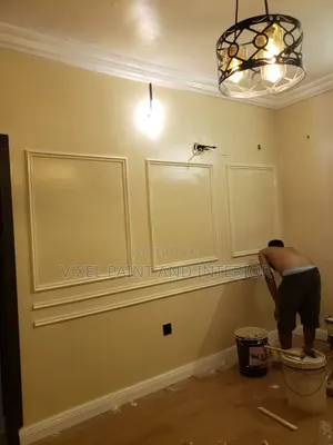 Luxury Wall Sketching Pop Cornice Designs Installation