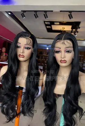Human Hair Body Wave Black Wig