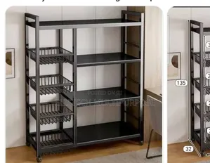 Premium Multi-Functional Carbon Steel Kitchen Organizer With Wheels