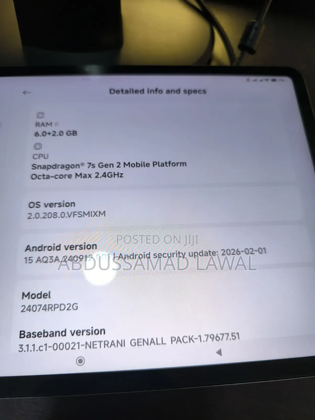 Xiaomi Pad 7 128 GB Gray