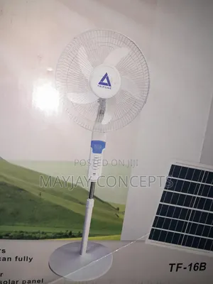 Trifone Tf-16b Solar Fan | 16” Rechargeable + Panel