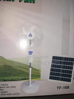 Trifone Tf-16b Solar Fan | 16” Rechargeable + Panel
