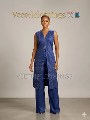 Classy Silk 3-Piece Set With Long Vest – Custom Fit
