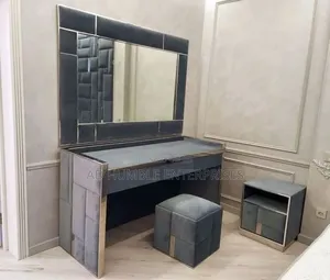 Bedside Dressing Mirror With Stool