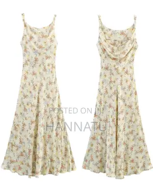 Floral Spring /Summer Backless Dress