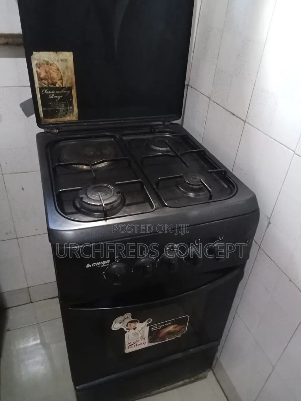 Standing Gas Burner With Oven