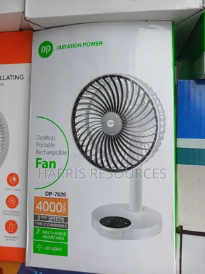 Dp Rechargeable Fan Dp-7626 With Light