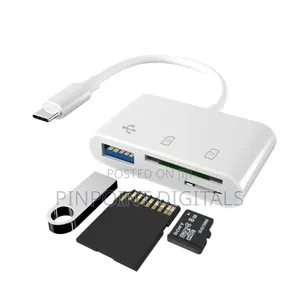 3-in-1 Otg Card Reader Type-C to Sd, Tf and Usb