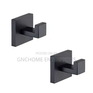 Coat Hook for Bathroom Black