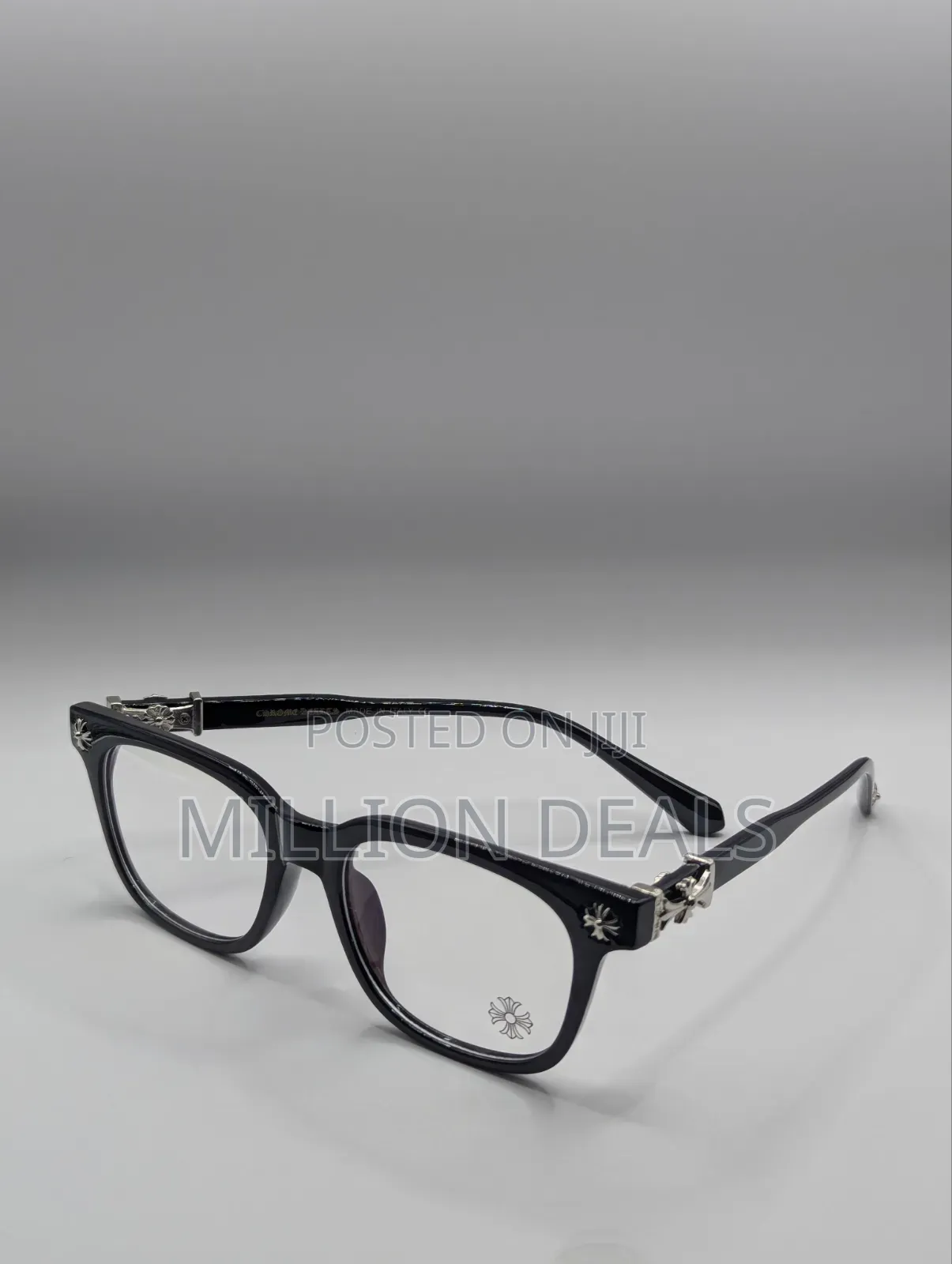 See Through Luxury Chrome Men's Glasses