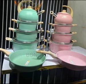Ucc 9 Pieces Pot With Kettle Cookware Set