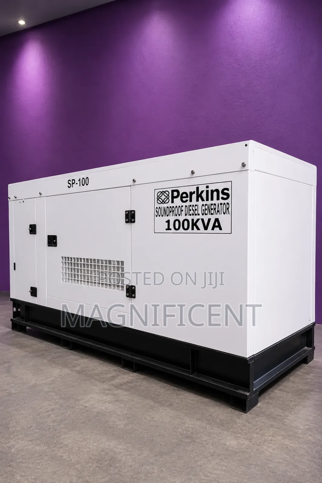 Original 100 Kva Perkins Soundproof Generator 100% Copper Coil