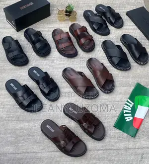Nice Classic Designer Leather Slippers