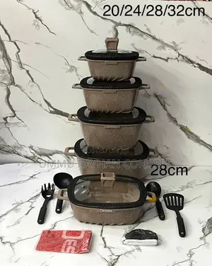 17 PCS Non-Stick Granite Set
