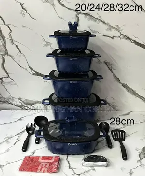17 PCS Non-Stick Granite Set
