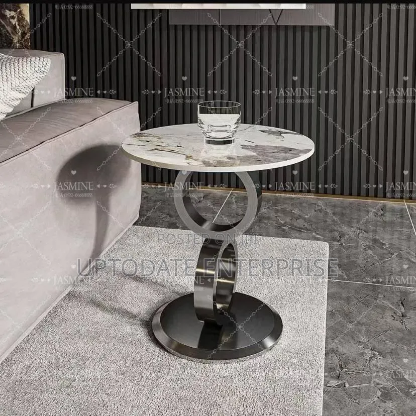 Simple Marble Design Side Stool