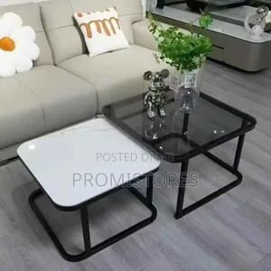 Marble and Glass Modern Centre Table