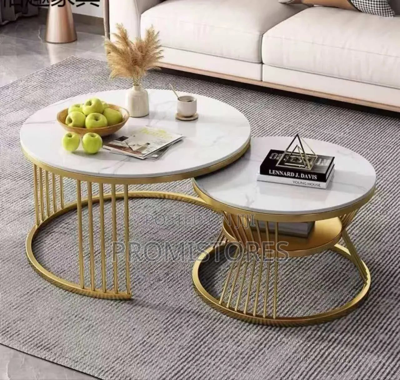 Modern, Real Marble Twin Centre Table