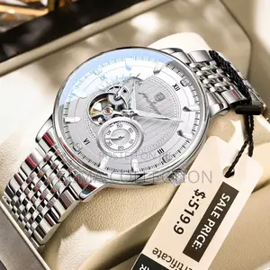 Automatic Poedagar Chain Watch Comes With Branded Box and Carrier Bag