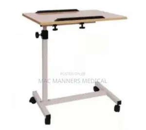 Height-Adjustable Overbed Table
