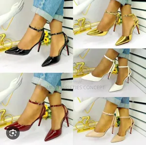 Quality Female Cover Shoes Block Heels - Sizes 36-42 | Lagos