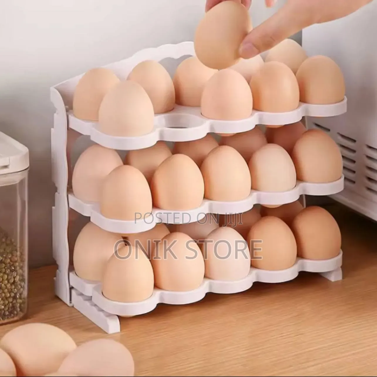 60pcs Foldable Egg Storage Box
