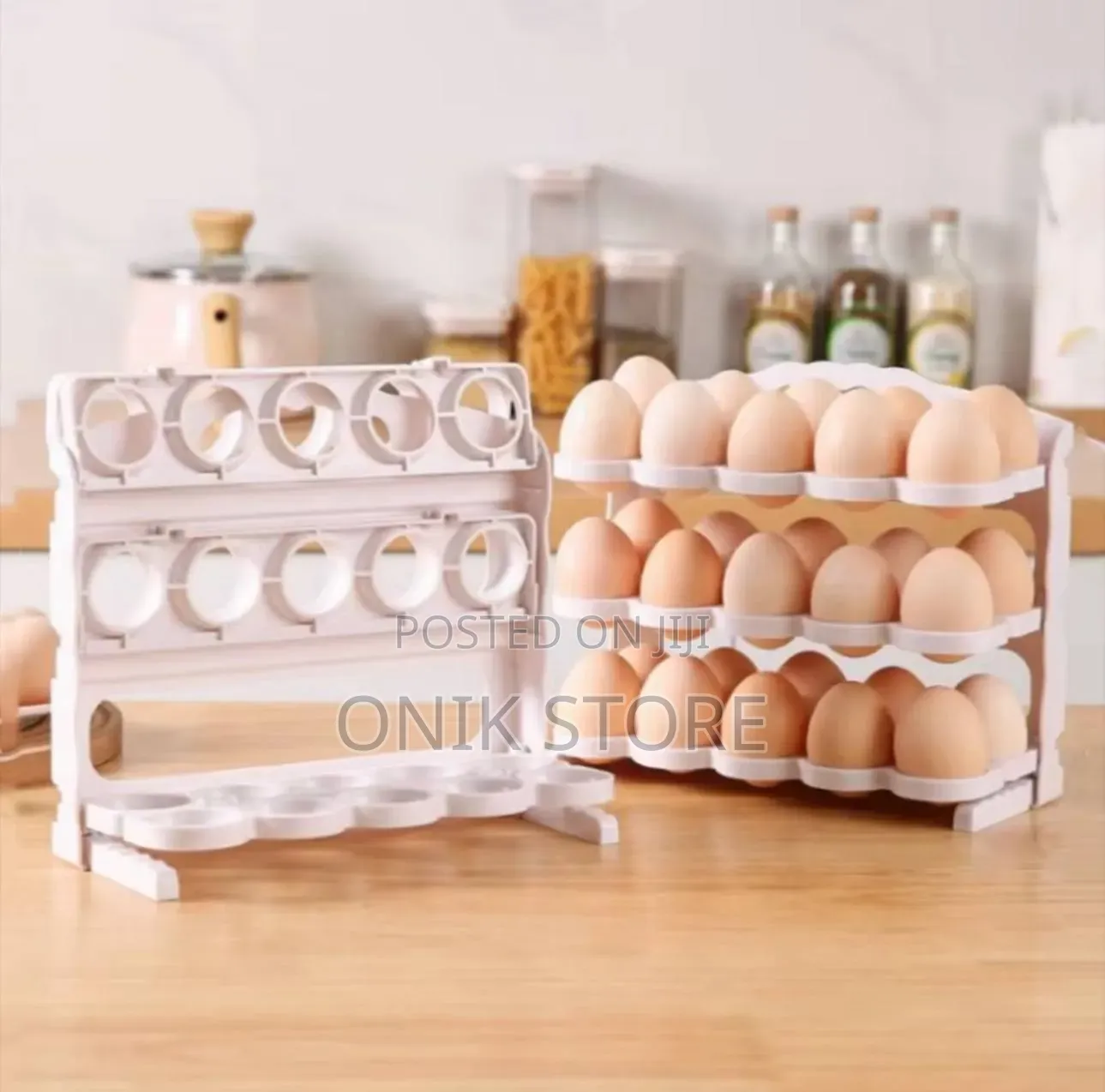 60pcs Foldable Egg Storage Box