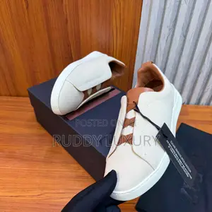 Zegna Dust Triple Stitchtm Sneakers. /Buy One, Get a Free Sock